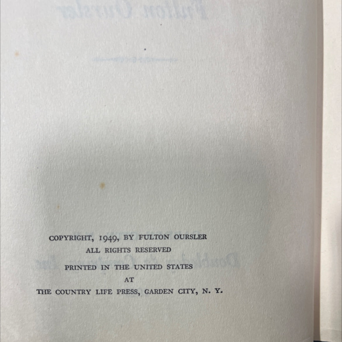 the greatest story ever told book, by fulton oursler, 1949 Hardcover image 3
