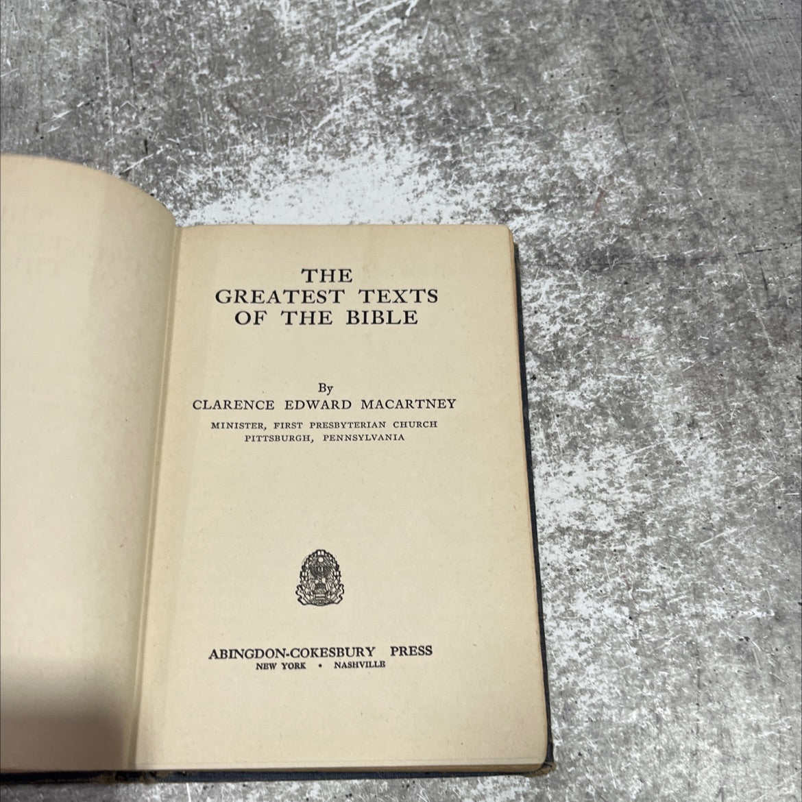 the greatest texts of the bible book, by clarence edward macartney, 1947 Hardcover image 2