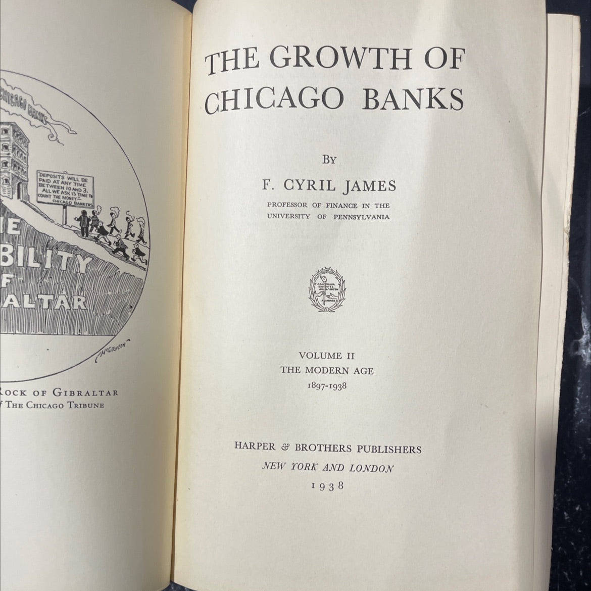 the growth of chicago banks book, by f. cyril james, 1938 Hardcover image 2