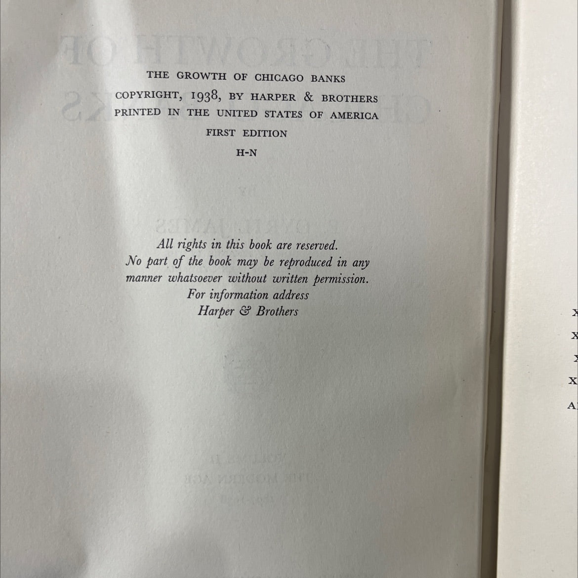 the growth of chicago banks book, by f. cyril james, 1938 Hardcover image 3