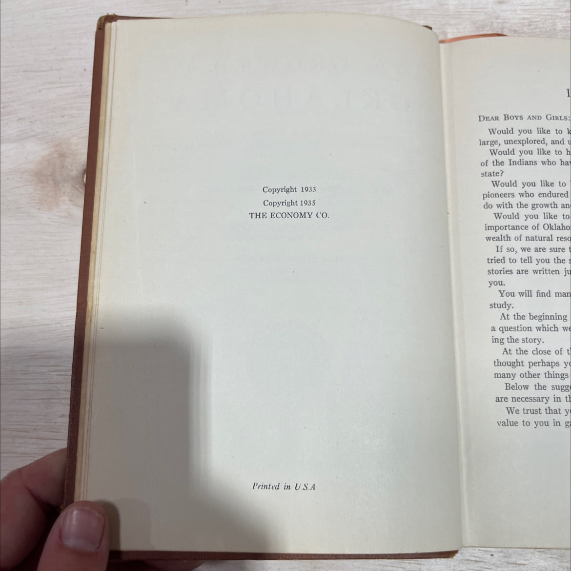 the growth of oklahoma book, by mr. t. t. montgomery, mrs. lotta mosier, miss imogene bethel, 1935 Hardcover image 3