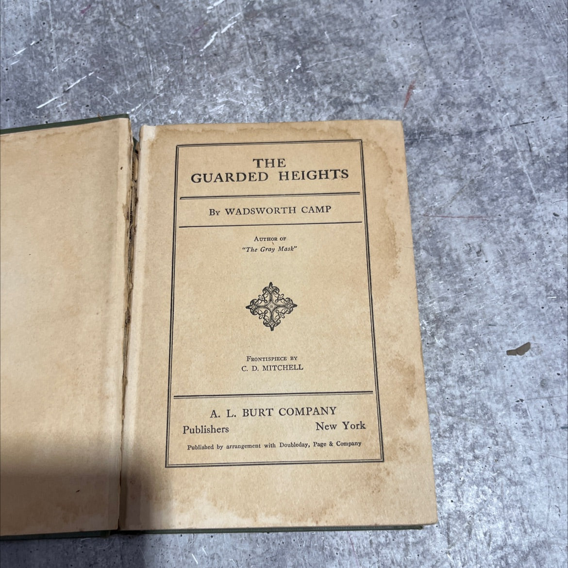 the guarded heights book, by wadsworth camp, 1921 Hardcover image 2