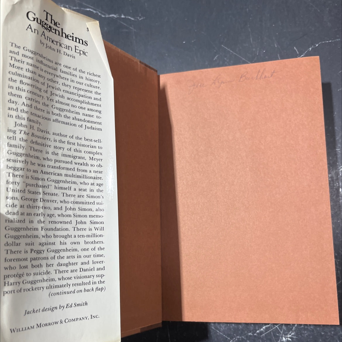 the guggenheims eims rs an american epic book, by john h. davis, 1978 Hardcover image 4