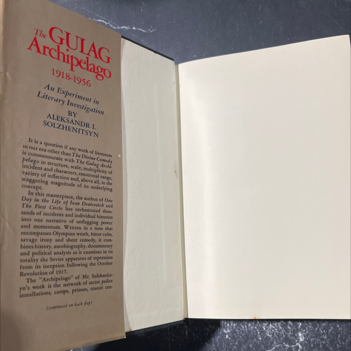 the gulag archipelago 1918-1956: an experiment in literary investigation book, by aleksandr i. solzhenitsyn, 1974 image 4
