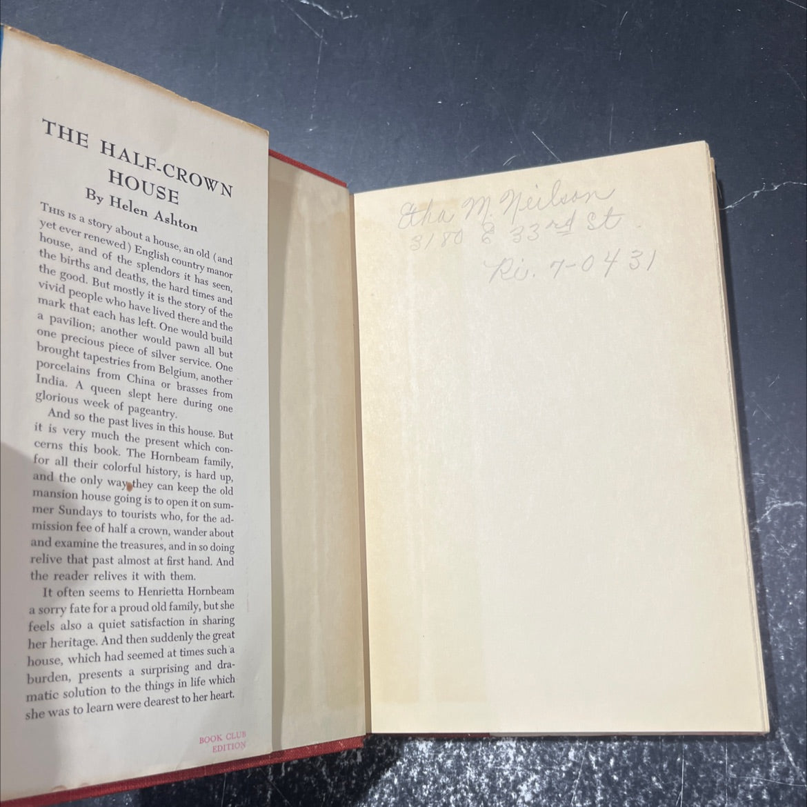 the half crown house book, by helen ashton, 1956 Hardcover image 4