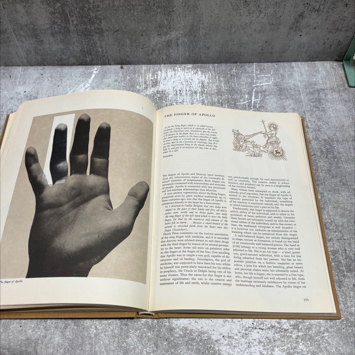 the hand an illustrated history of palmistry book, by fred gettings, 1967 Hardcover image 4