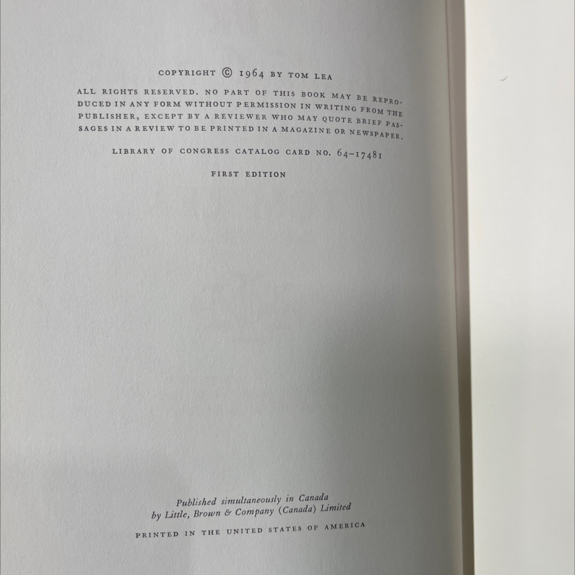 the hands of cantú book, by tom lea, 1964 Hardcover image 3