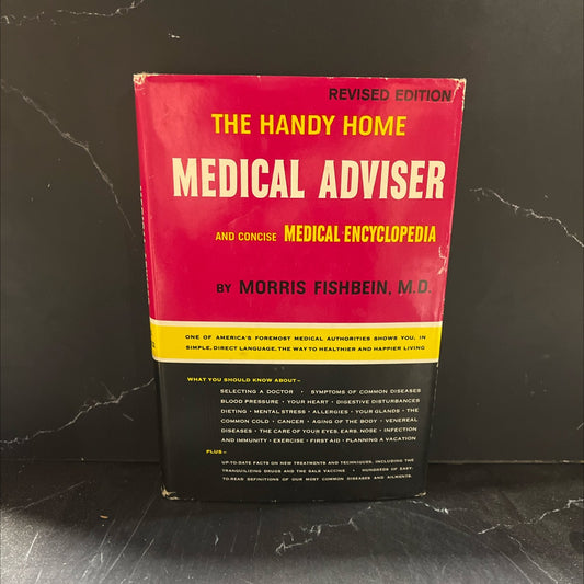 the handy home medical adviser and concise medical encyclopedia book, by morris fishbein, m.d., 1963 Hardcover image 1