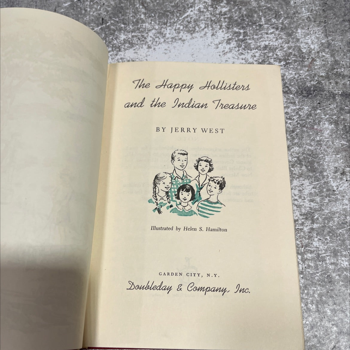 the happy hollisters and the indian treasure book, by jerry west, 1953 Hardcover image 2