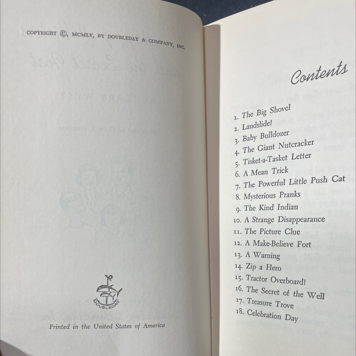 the happy hollisters and the secret fort book, by jerry west, 1955 Hardcover image 3