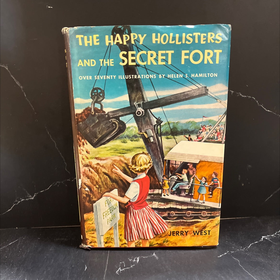 the happy hollisters and the secret fort book, by jerry west, 1955 Hardcover image 1
