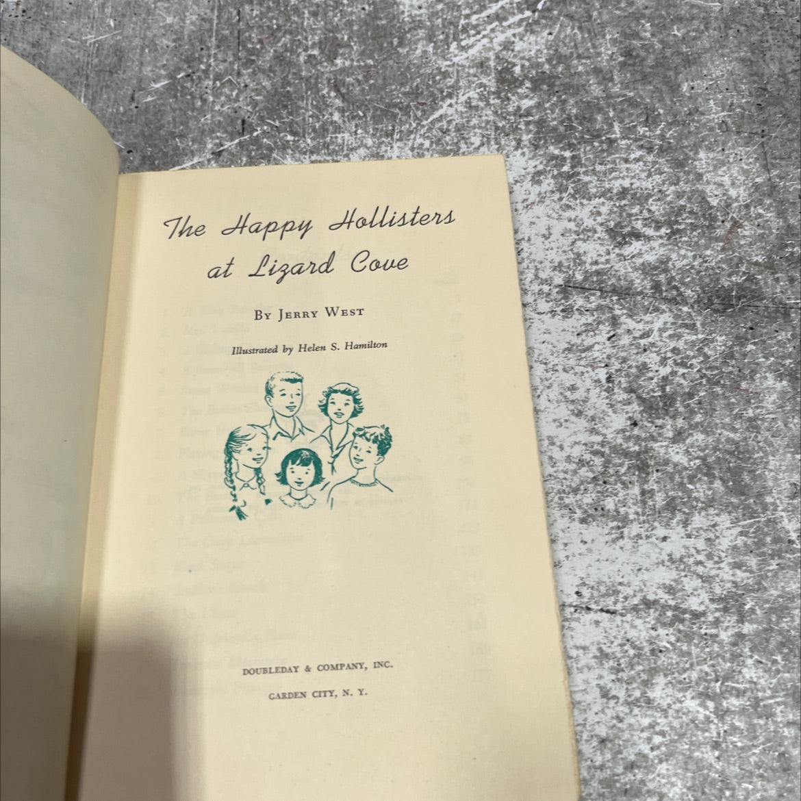 the happy hollisters at lizard cove book, by jerry west, 1957 Hardcover image 2