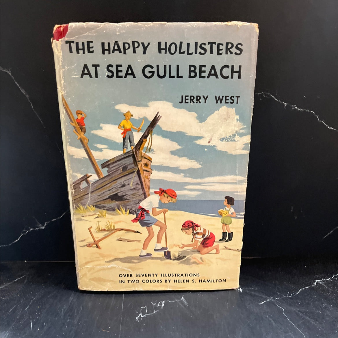 the happy hollisters at sea gull beach book, by jerry west, 1953 Hardcover image 1