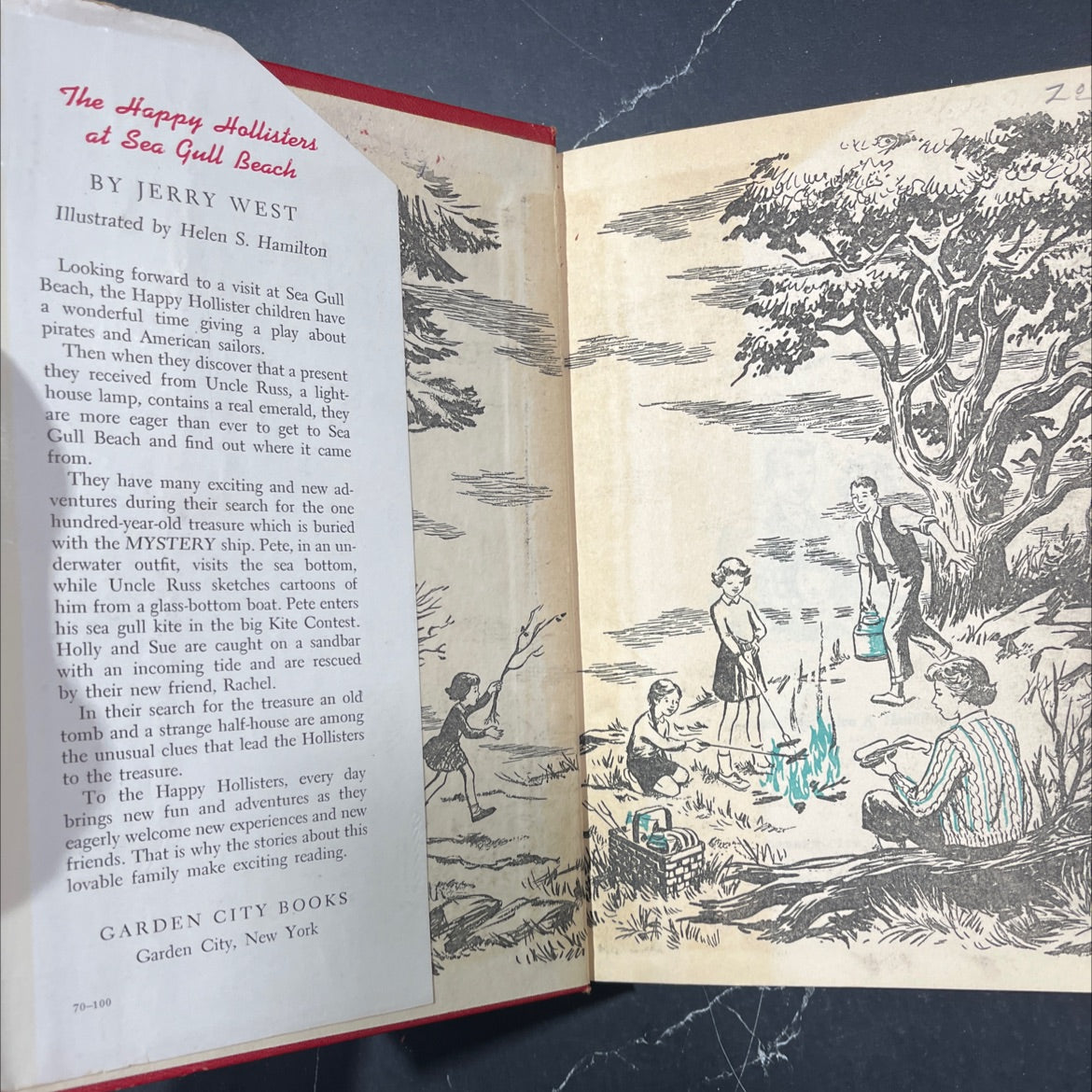 the happy hollisters at sea gull beach book, by jerry west, 1953 Hardcover image 4