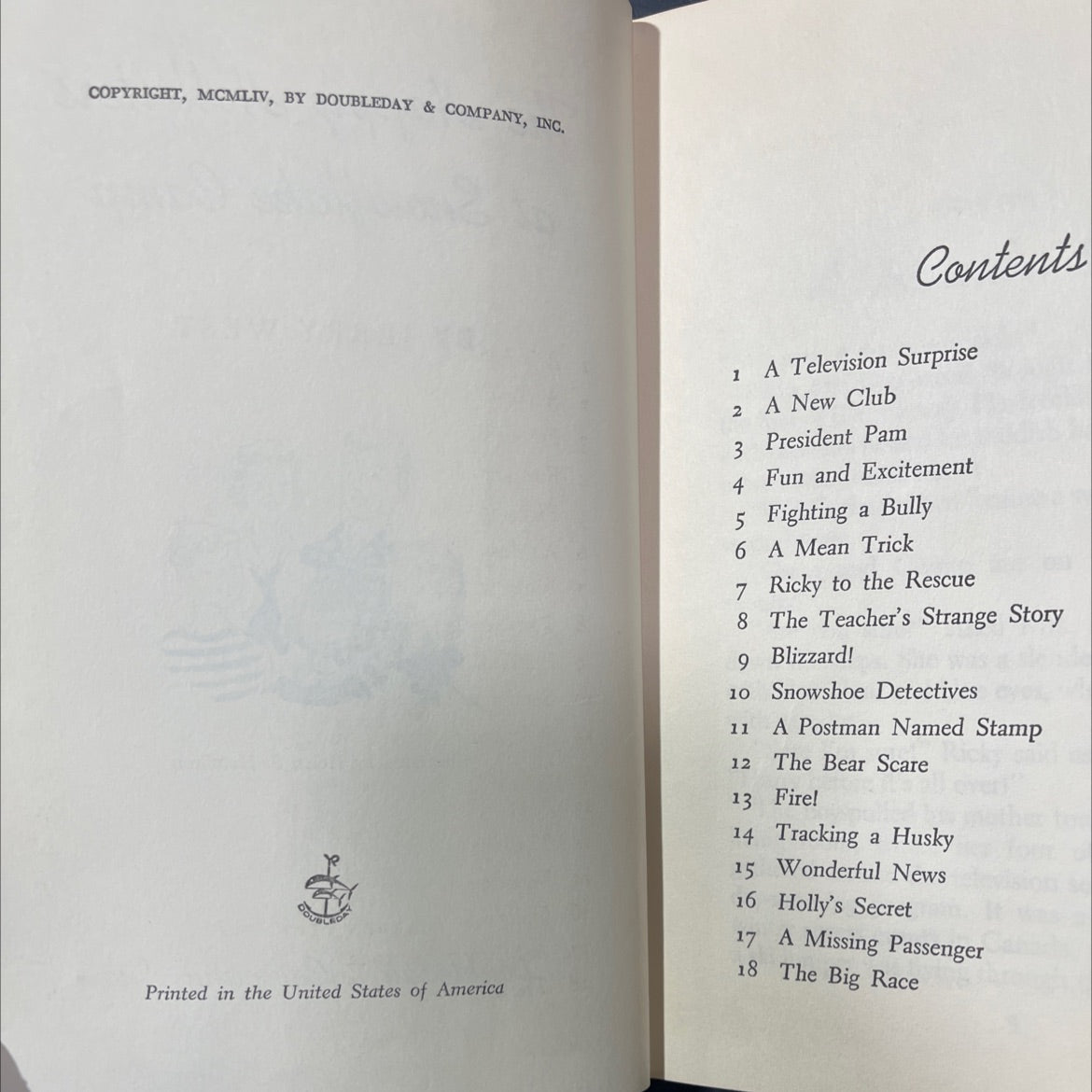 the happy hollisters at snowflake camp book, by jerry west, 1954 Hardcover image 3