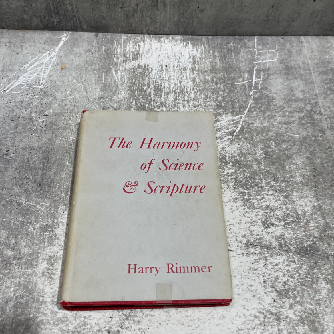 the harmony of science and scripture book, by harry rimmer, 1936 Hardcover image 1