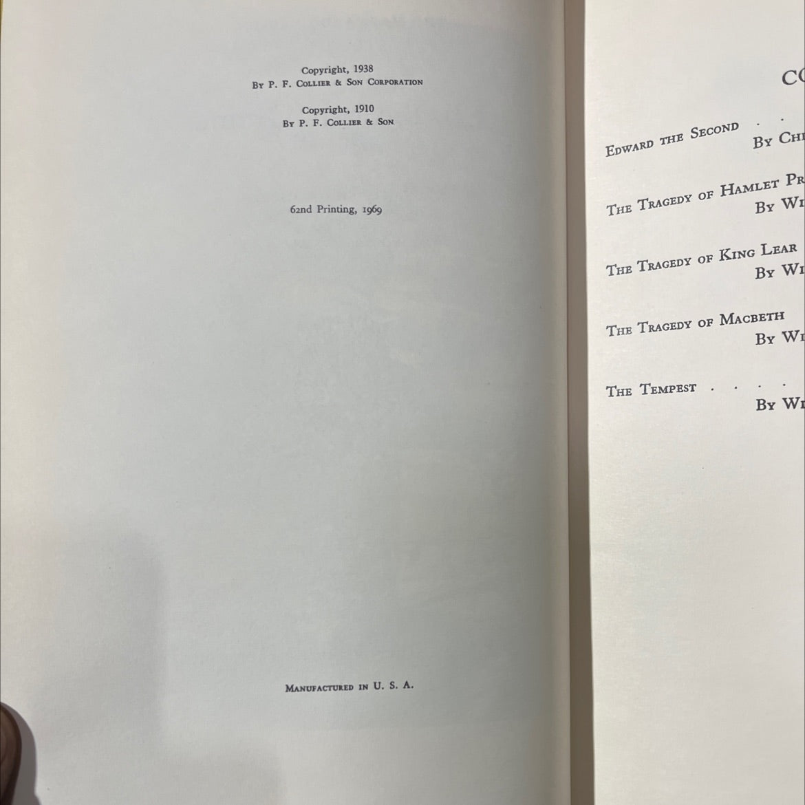 the harvard classics elizabethan drama marlowe shakespeare book, by charles w. eliot, 1938 Hardcover image 3