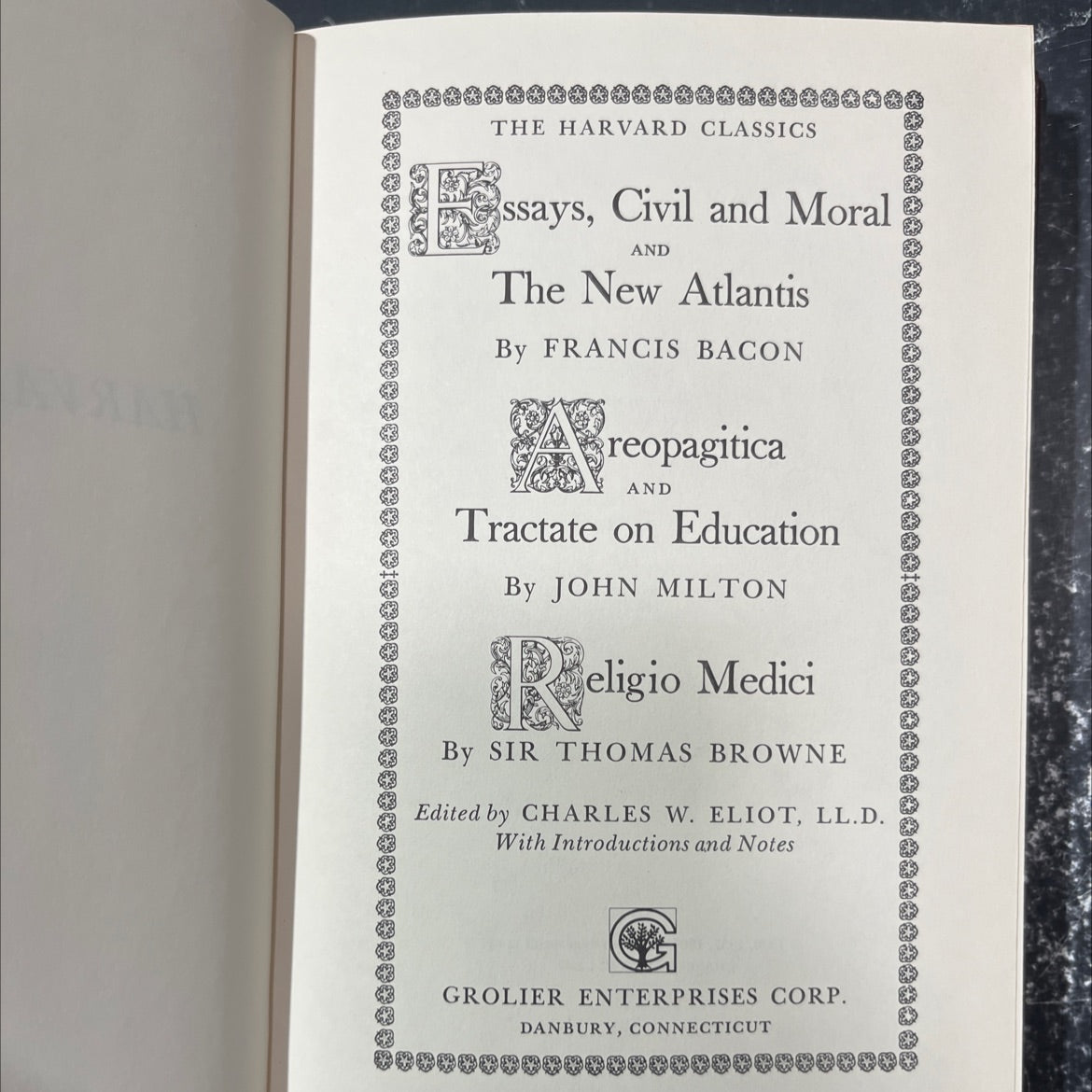 the harvard classics essays, civil and moral and the new atlantis book, by francis bacon, john milton, sir thomas image 2