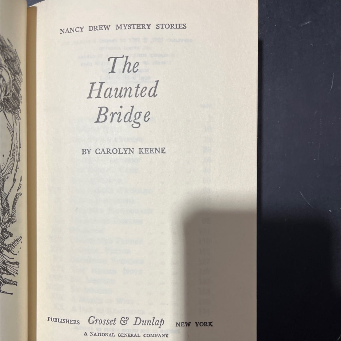 the haunted bridge book, by carolyn keene, 1972 Hardcover image 2