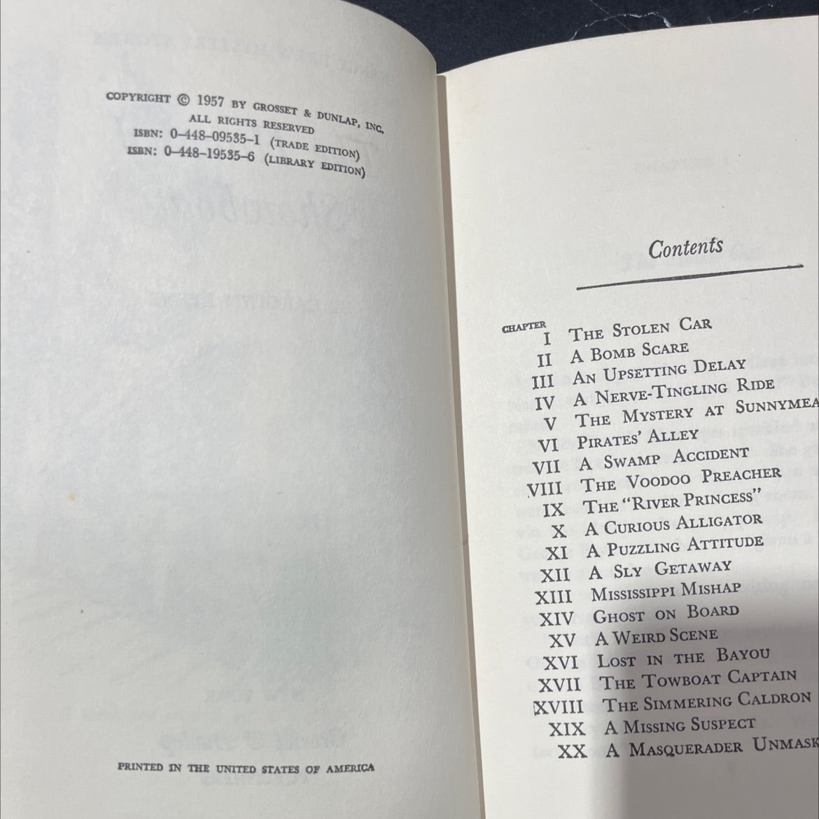 the haunted showboat book, by carolyn keene, 1957 Hardcover image 3