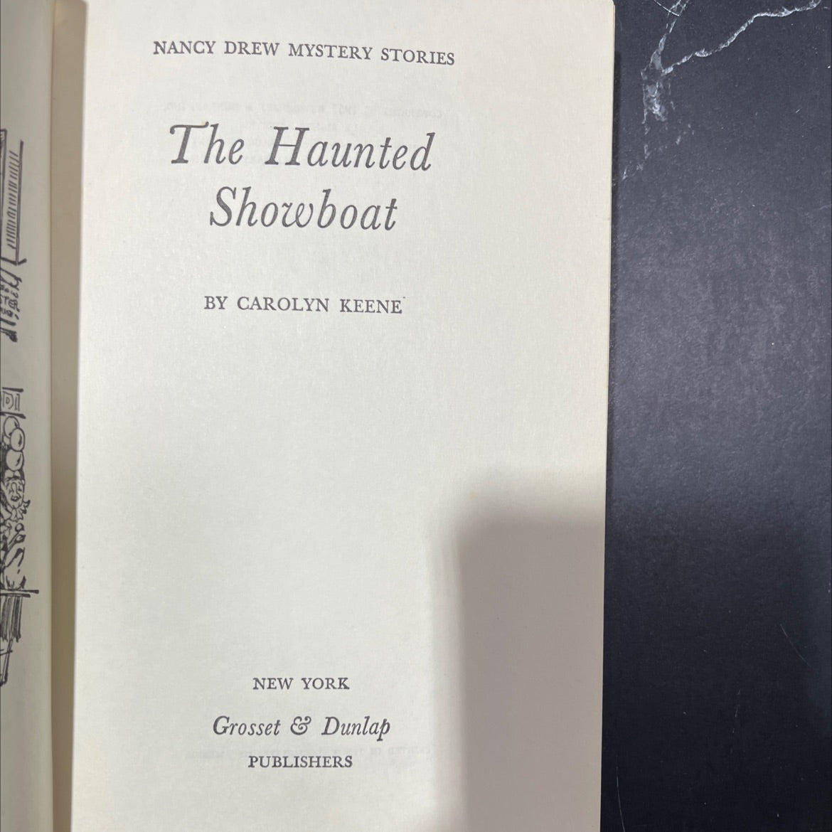 the haunted showboat book, by carolyn keene, 1957 Hardcover image 2