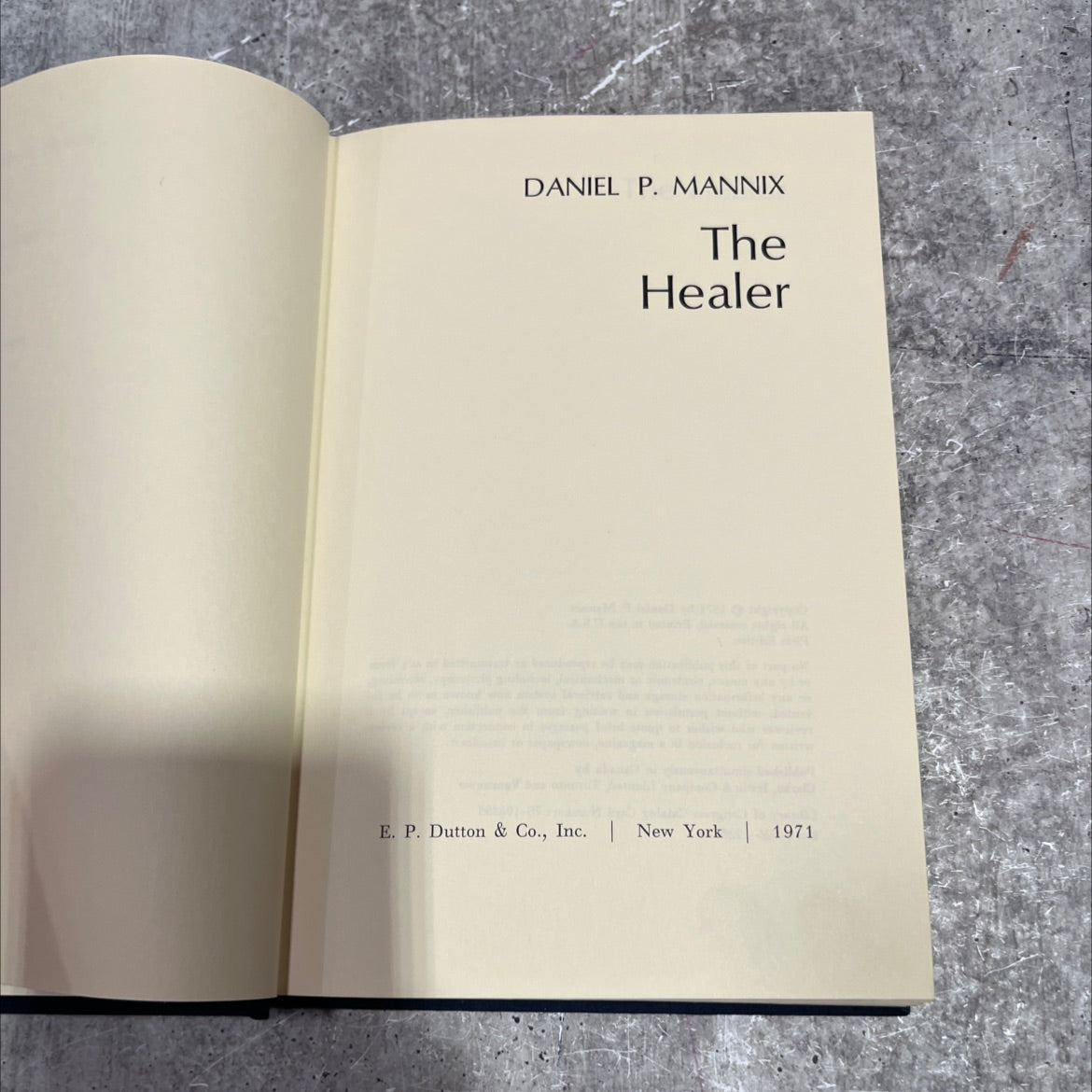 the healer book, by daniel p. mannix, 1971 Hardcover image 2
