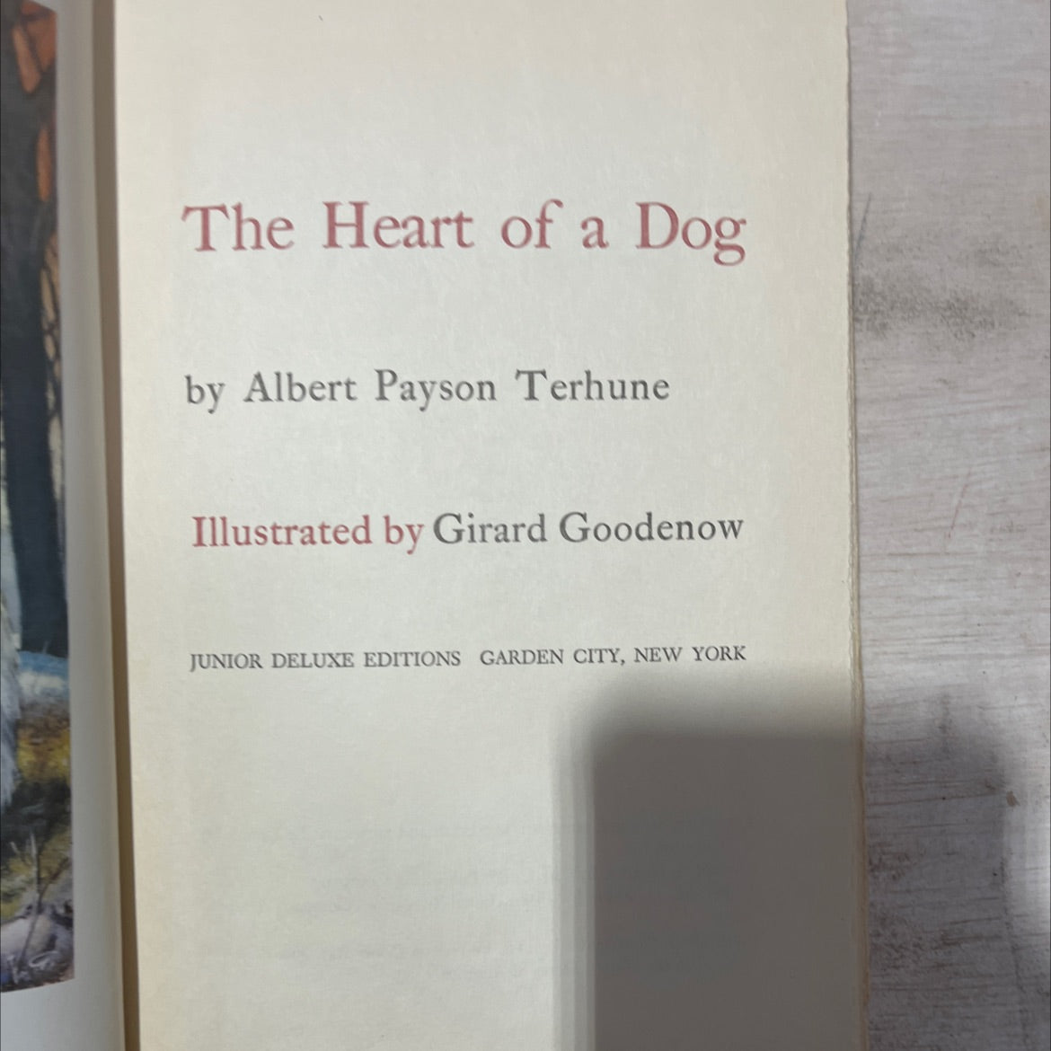 the heart of a dog book, by albert payson terhune, 1924 Hardcover, Vintage image 2