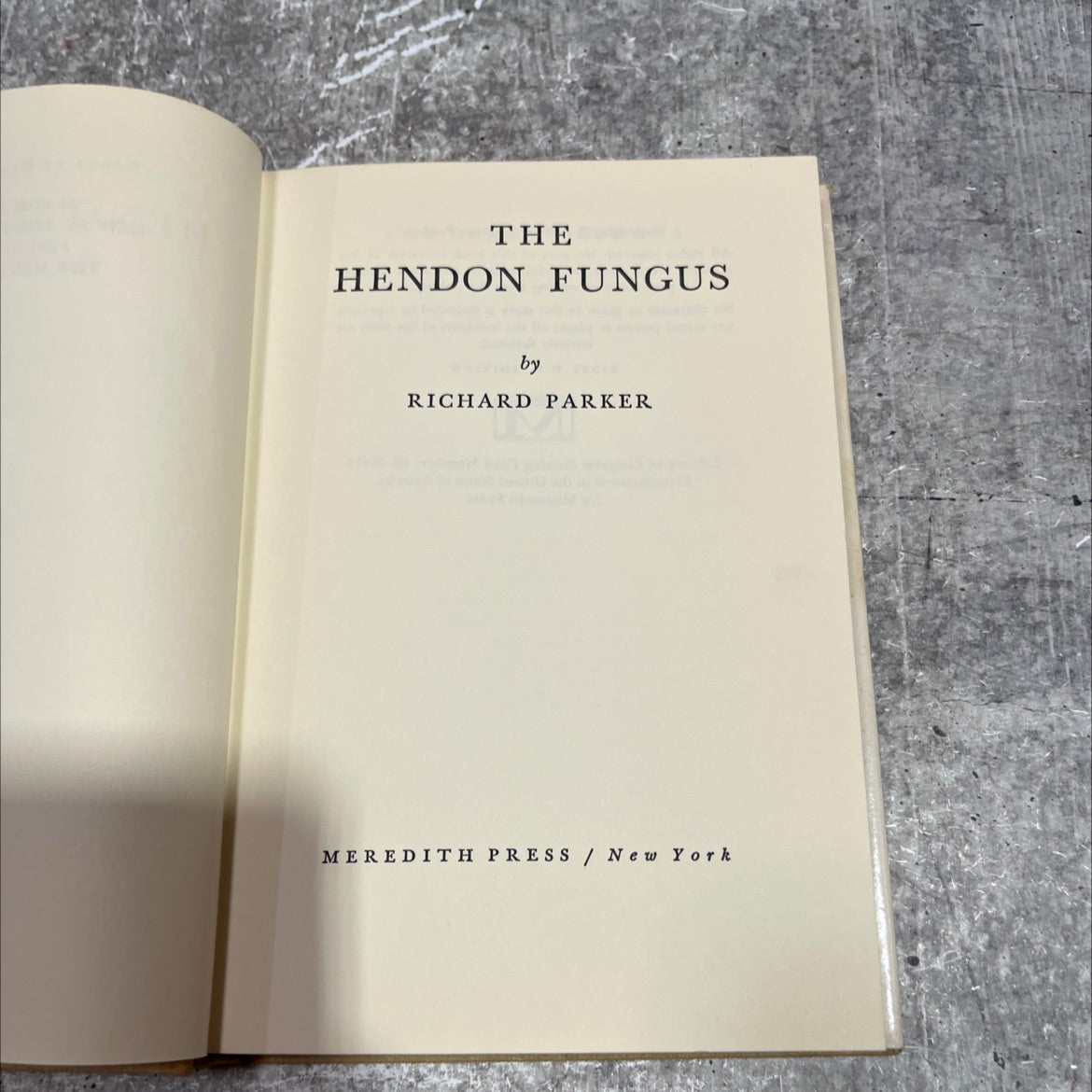 the hendon fungus book, by richard parker, 1967 Hardcover image 2