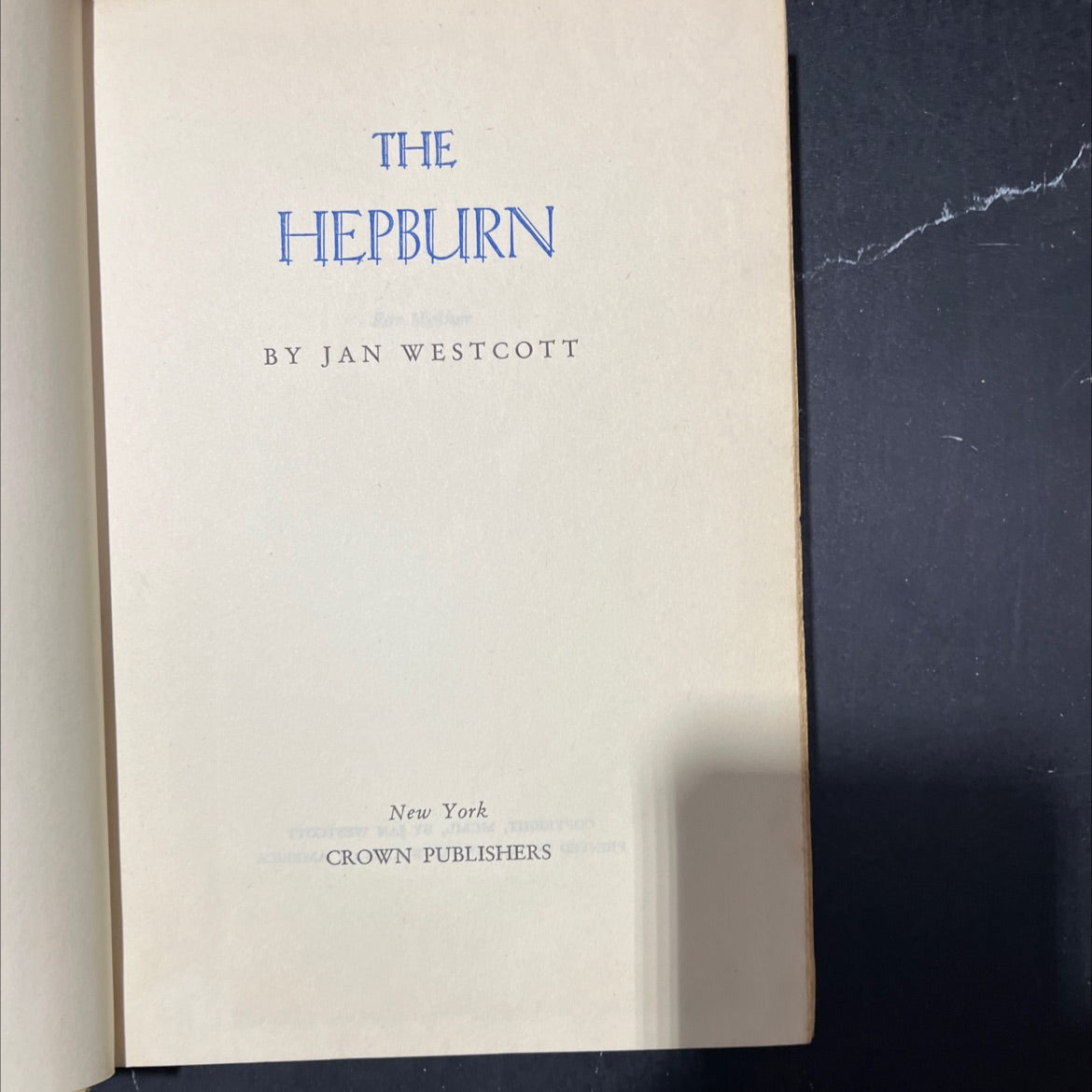 the hepburn book, by jan westcott, 1950 Hardcover image 2