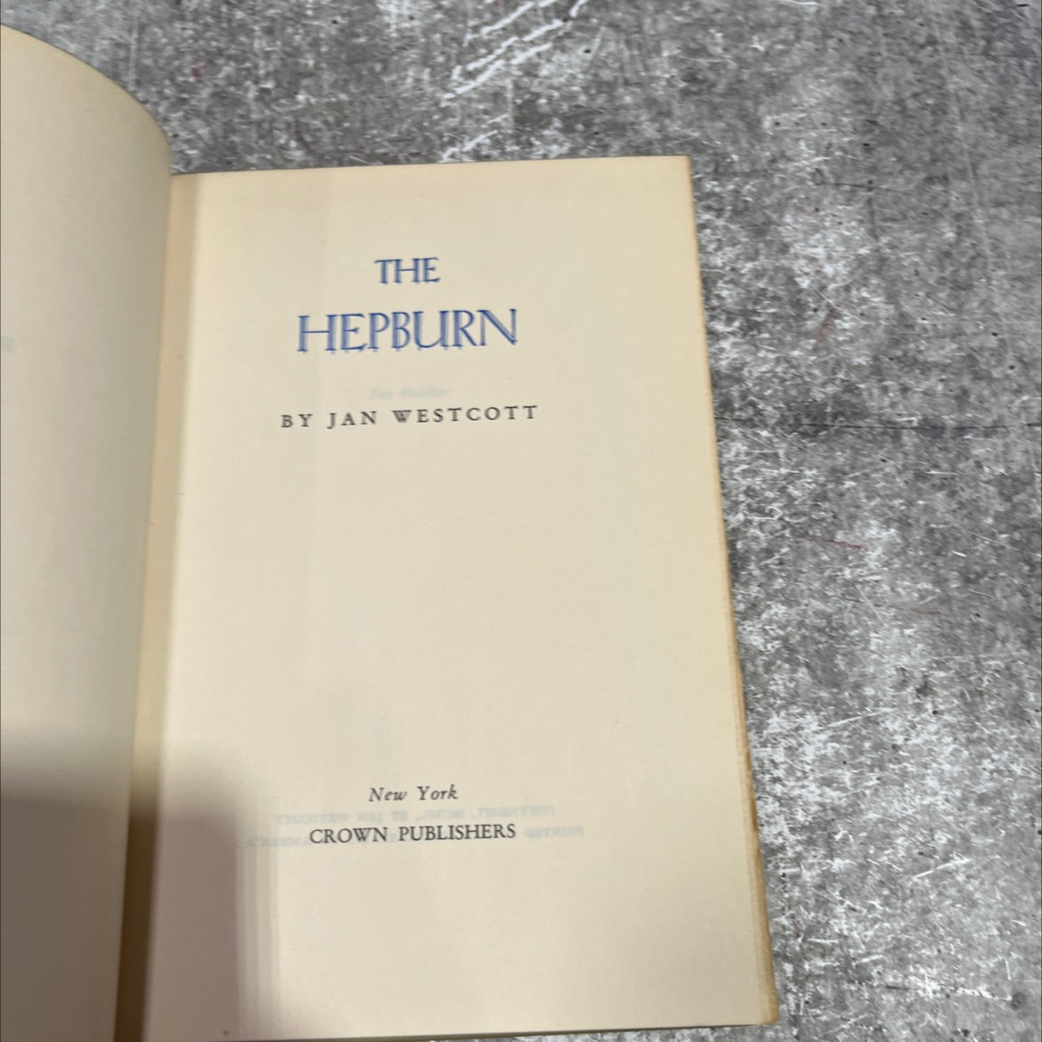 the hepburn book, by jan westcott, 1970 Hardcover image 2