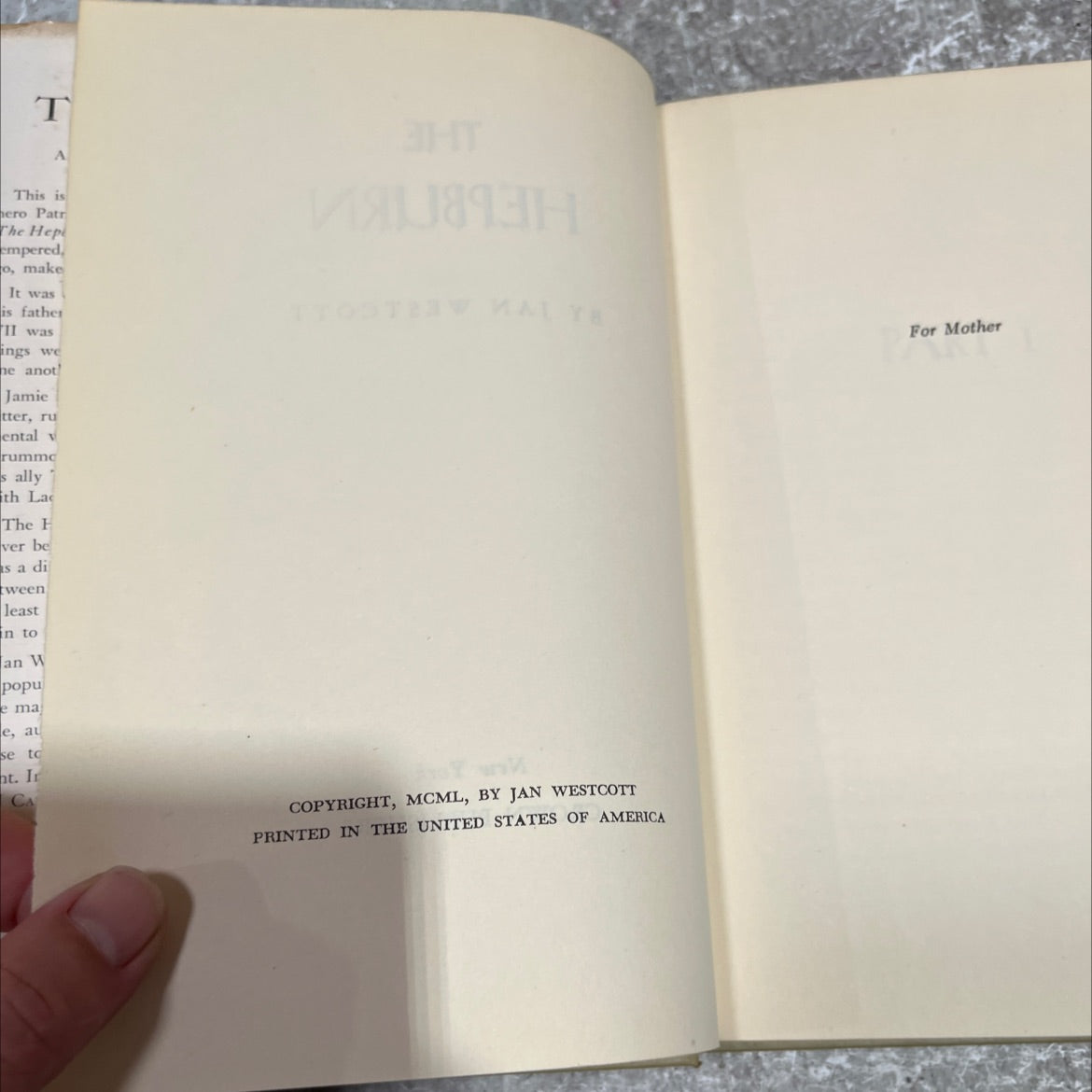 the hepburn book, by jan westcott, 1970 Hardcover image 3
