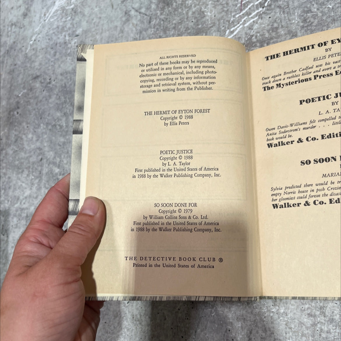the hermit of eyton forest book, by ellis peters, 1988 Hardcover image 3