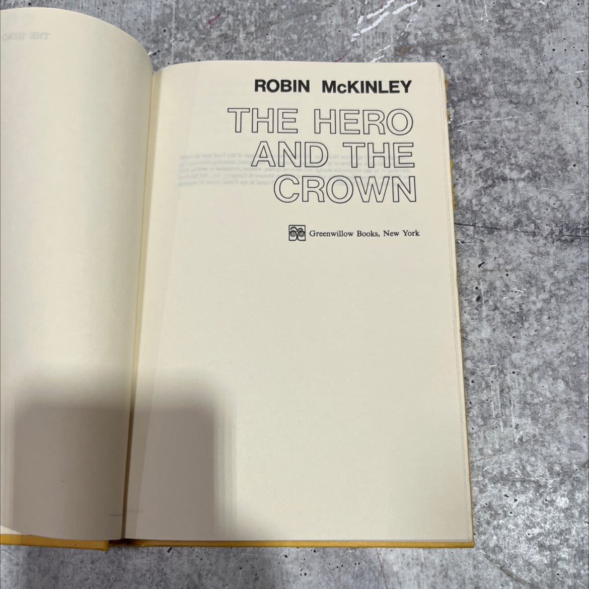 the hero and the crown book, by robin mckinley, 1985 Hardcover image 2