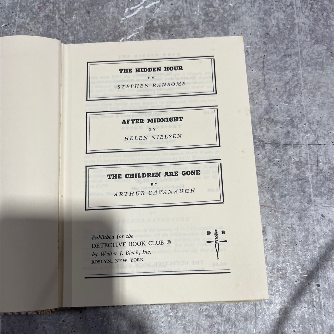 the hidden hour book, by stephen ransome, 1966 Hardcover image 2