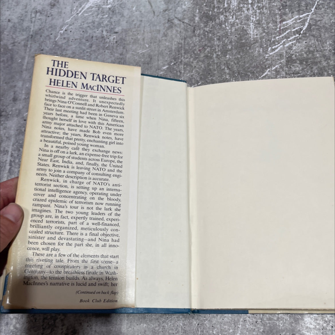 the hidden target book, by helen macinnes, 1980 Hardcover image 4