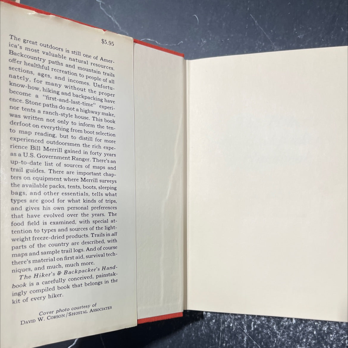 the hiker's & backpacker's handbook book, by w. k. merrill, 1971 Hardcover image 4