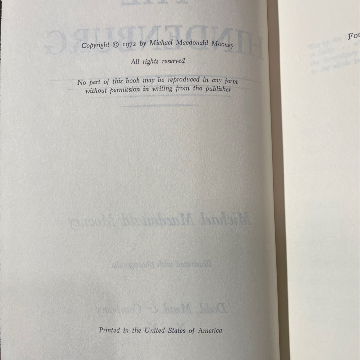 the hindenburg book, by Michael Macdonald Mooney, 1972 Hardcover image 3