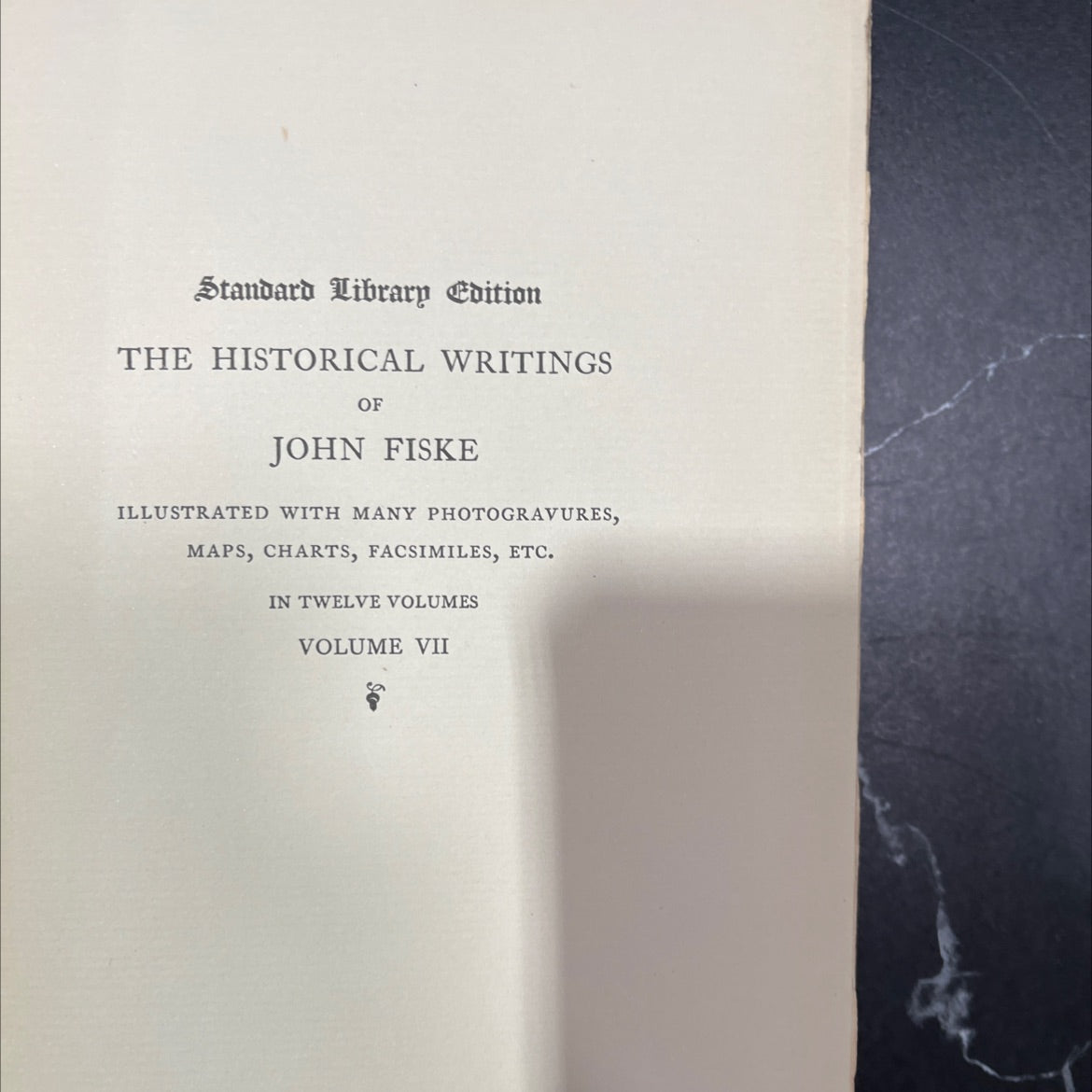 the historical writings of john fiske book, by John Fiske, 1902 Hardcover image 2