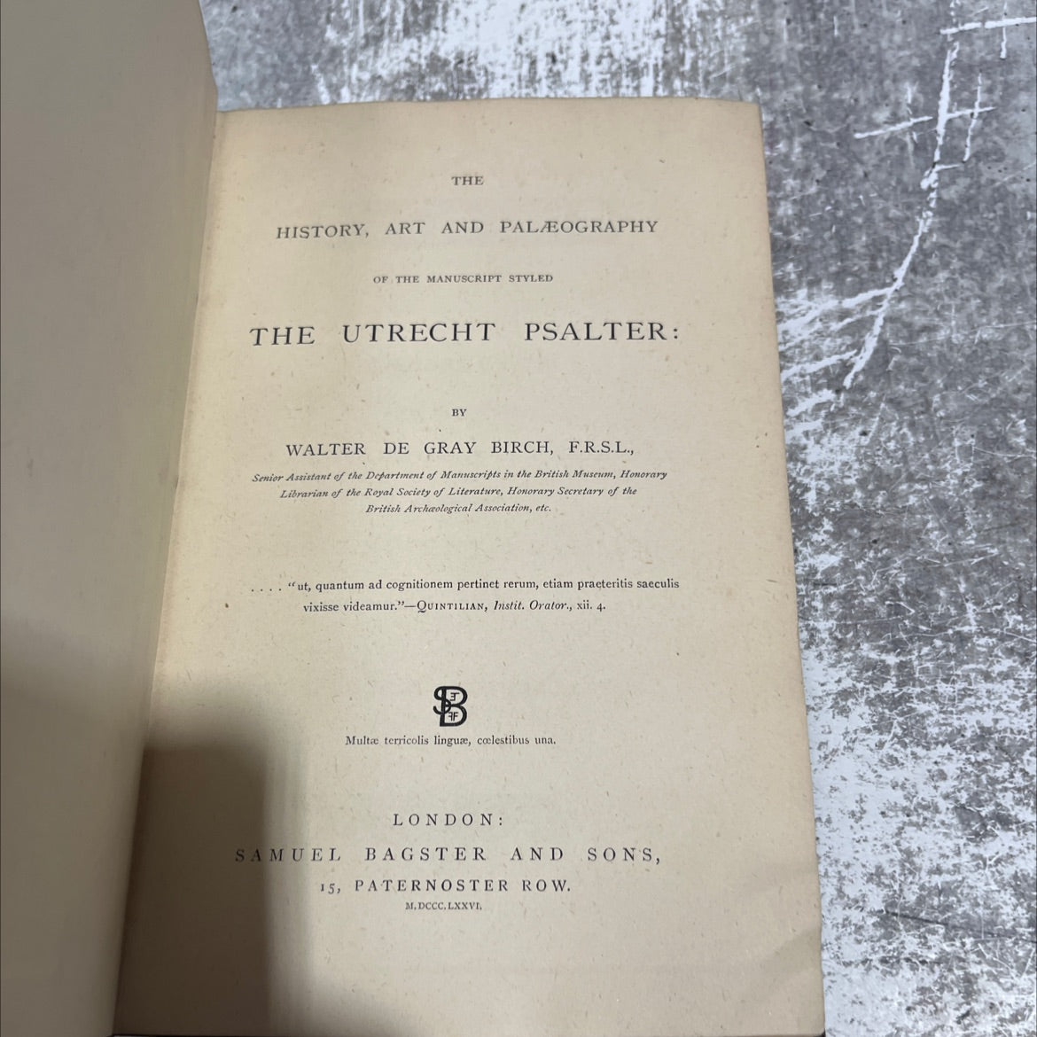 the history, art and paleography of the manuscript styled the utrecht psalter book, by walter de gray birch, 1876 image 2