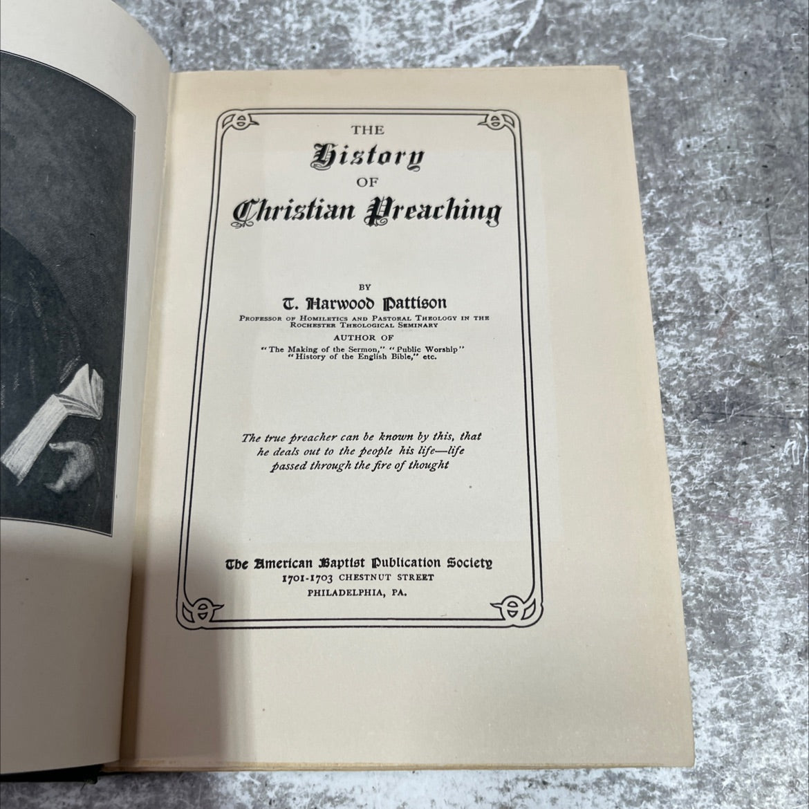 the history of christian preaching book, by t. harwood pattison, 1903 Hardcover image 2