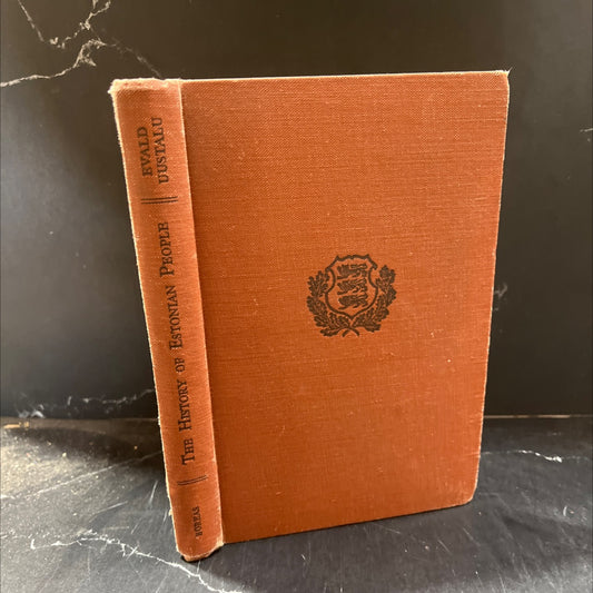 the history of estonian people book, by evald uustalu, 1952 Hardcover image 1