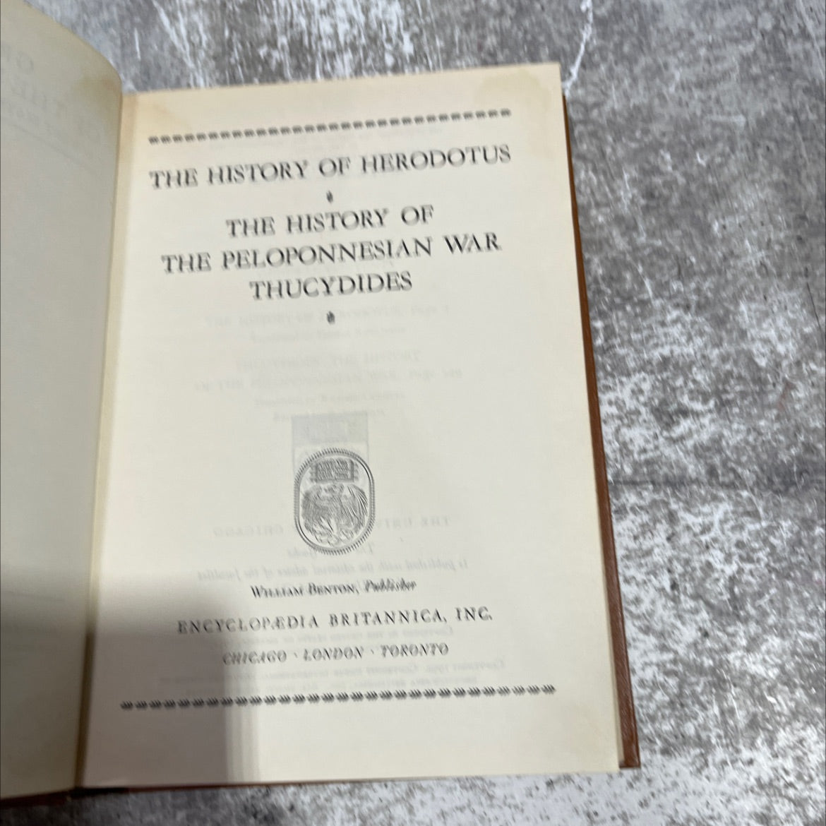 the history of herodotus the history of the peloponnesian war book, by herodotus, thucydides, 1952 Hardcover image 2
