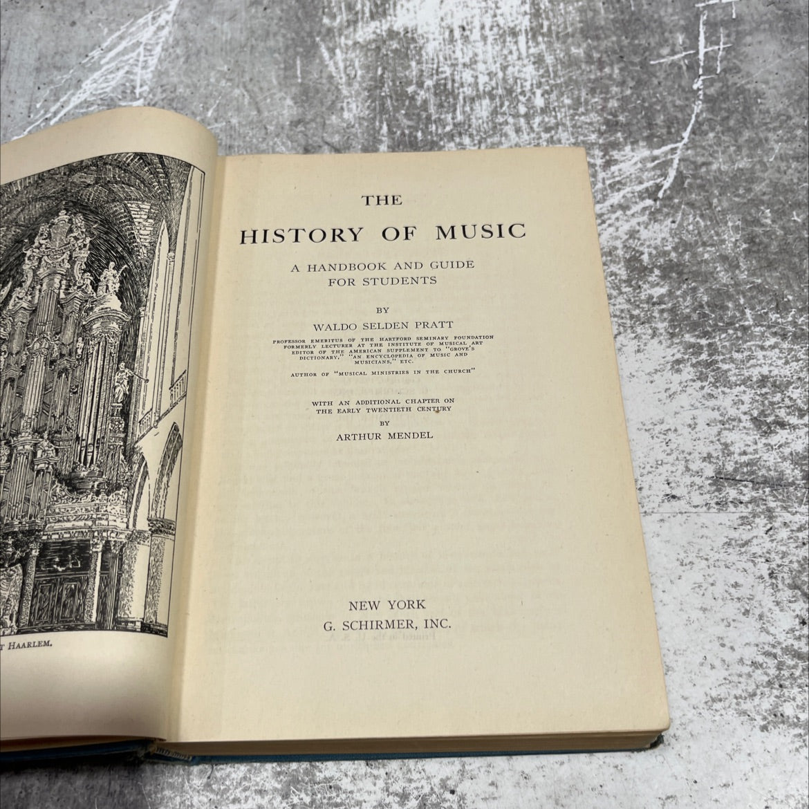 the history of music a handbook and guide for students book, by waldo selden pratt, 1935 Hardcover image 2