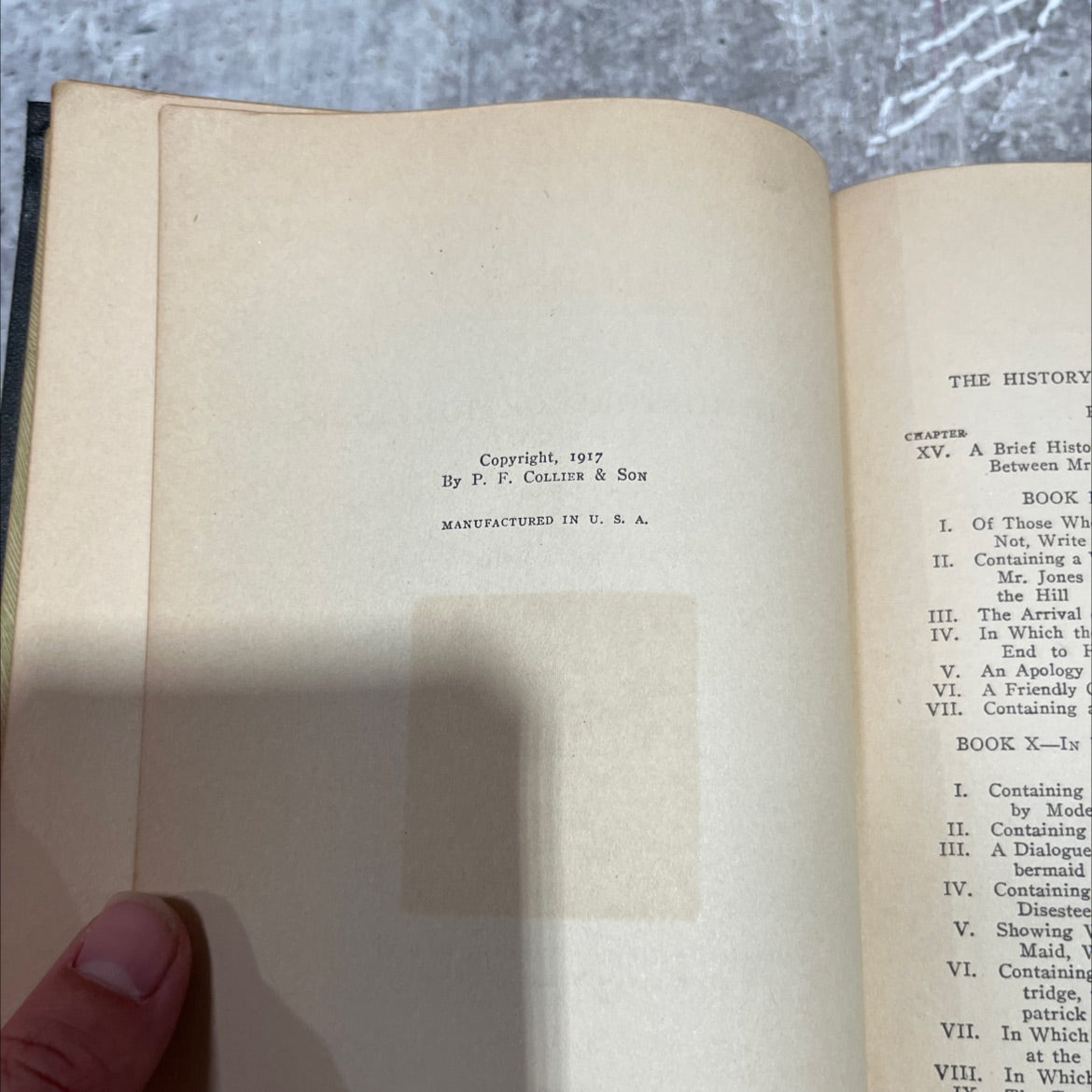 the history of tom jones a foundling volume ii book, by henry fielding, 1917 Hardcover image 3
