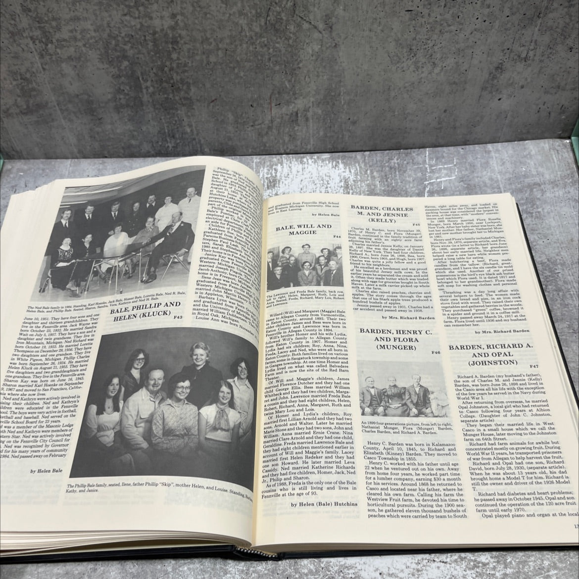the history of western allegan county fruit belt of western allegan co michigan book, by Kit Lane, 1988 Hardcover image 4