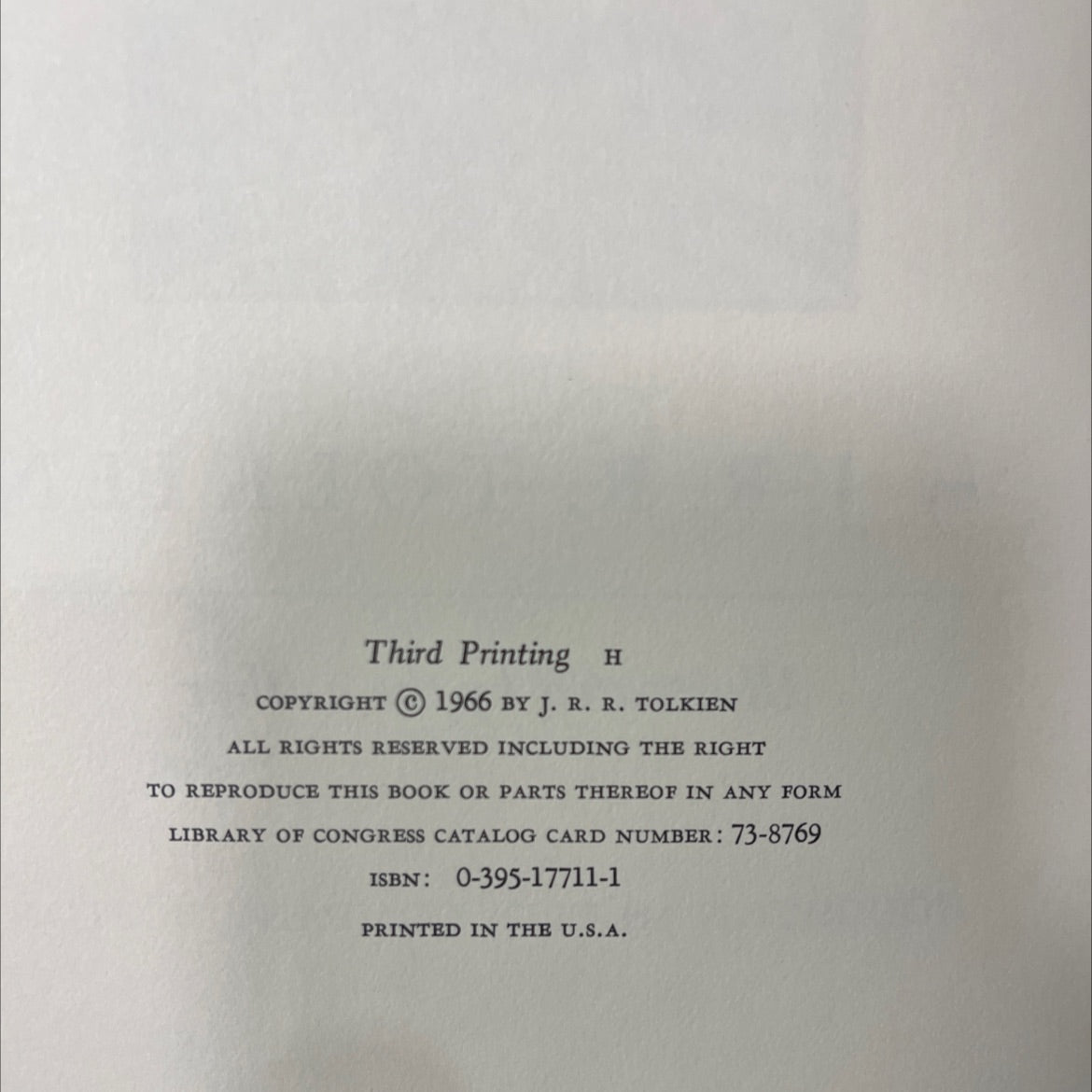 the hobbit or there and back again book, by j. r. r. tolkien, 1966 Leather image 3
