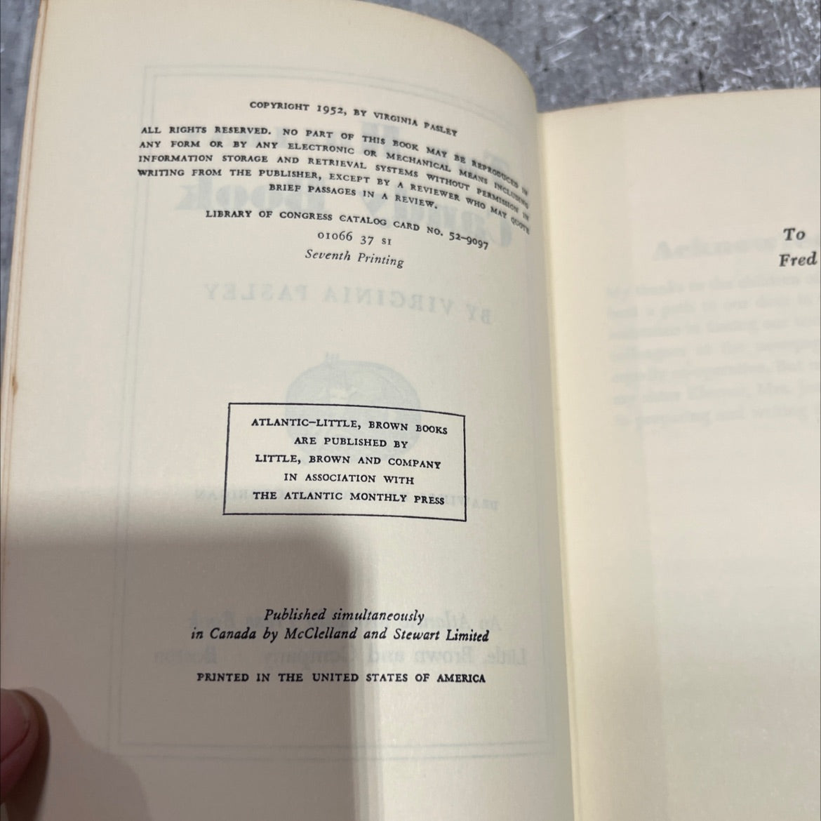 the holiday candy book book, by virginia pasley, 1952 Hardcover image 3
