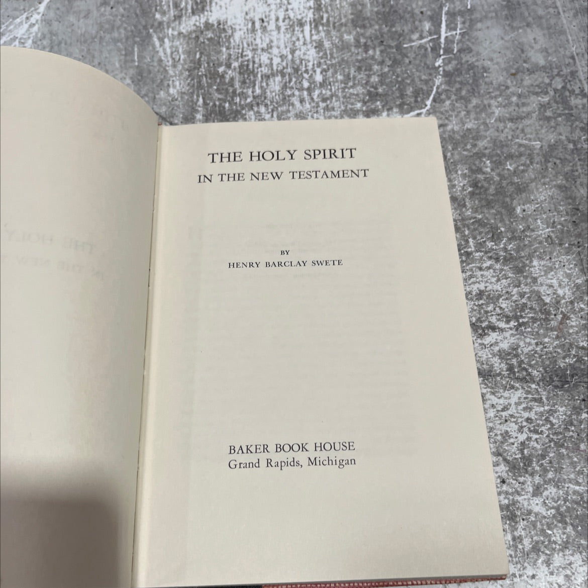 the holy spirit in the new testament book, by henry barclay swete, 1976 Hardcover image 2