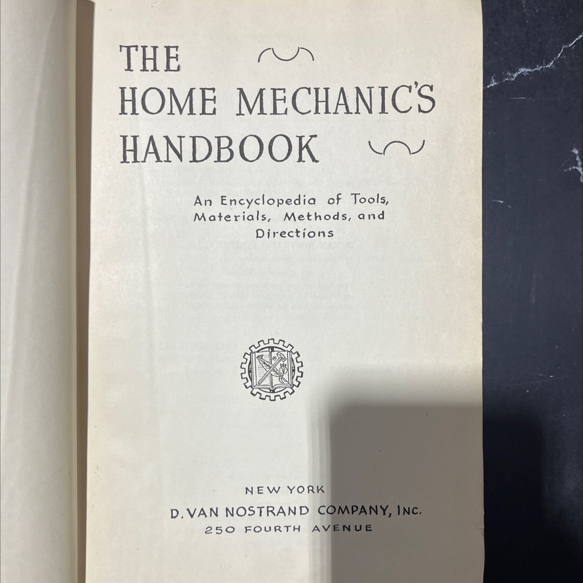 the home mechanic's handbook book, by d. joseph di berna, ray e. haines, john v. adan, 1945 Hardcover image 2