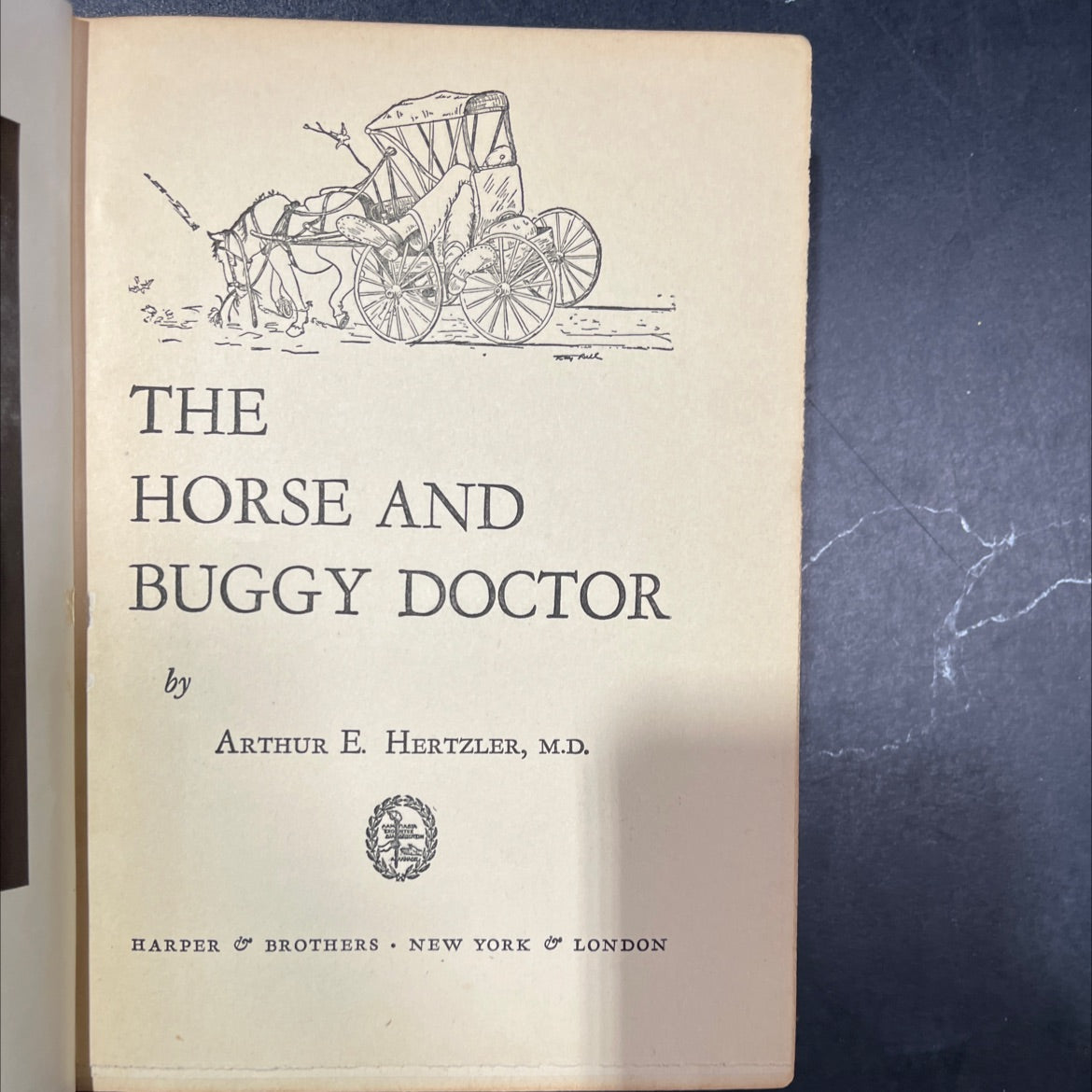 the horse and buggy doctor book, by arthur e. hertzler, m.d., 1938 Hardcover image 2